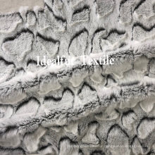 100% Polyester Embossed Soft Brush Imitation Fur